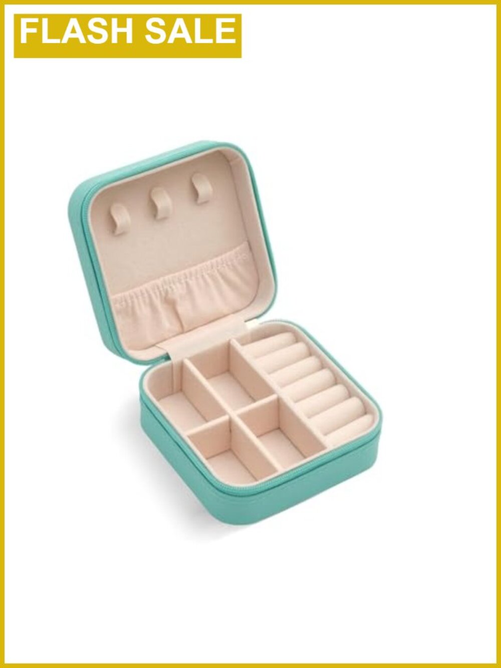 PU Leather Mini Jewelry Travel Case Organizer Box for Rings Earrings Necklaces